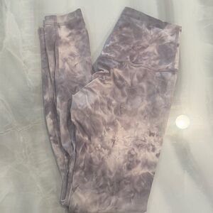 Lululemon Athletica Marble Effect Leggings in Purple and Gray